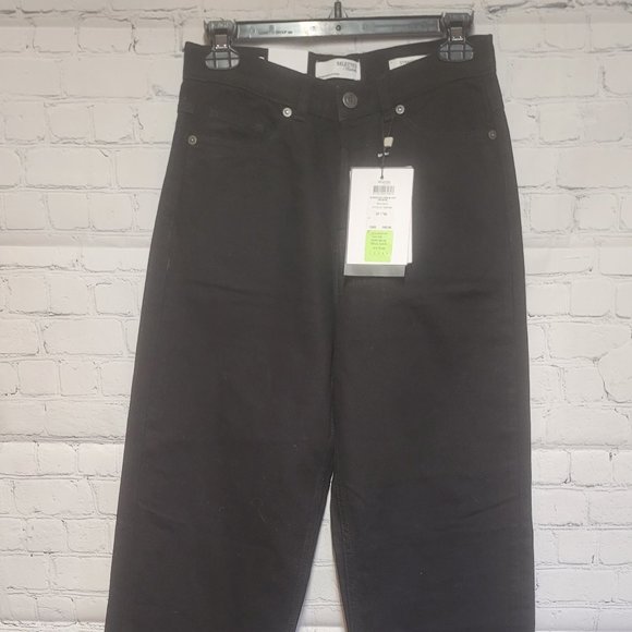 Selected Brand New High Rise Wide Leg Jeans - 27 - Picture 1 of 5